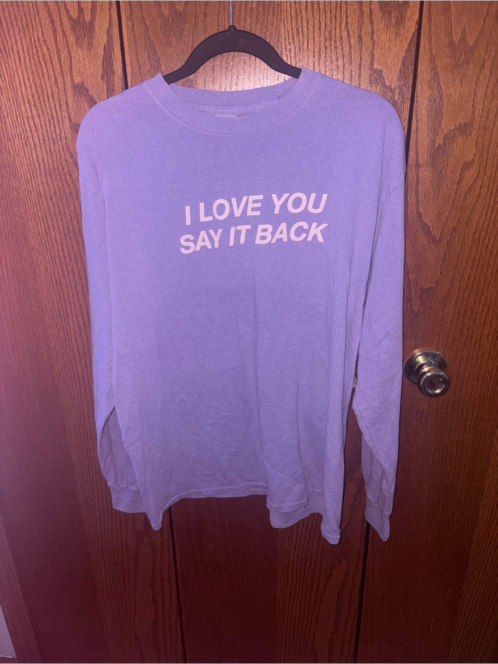 LONELY GHOST Purple Crewneck Tee with Tag